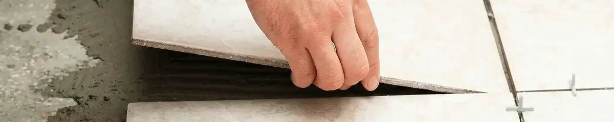 Professional installing ceramic tile floors in Raleigh, NC