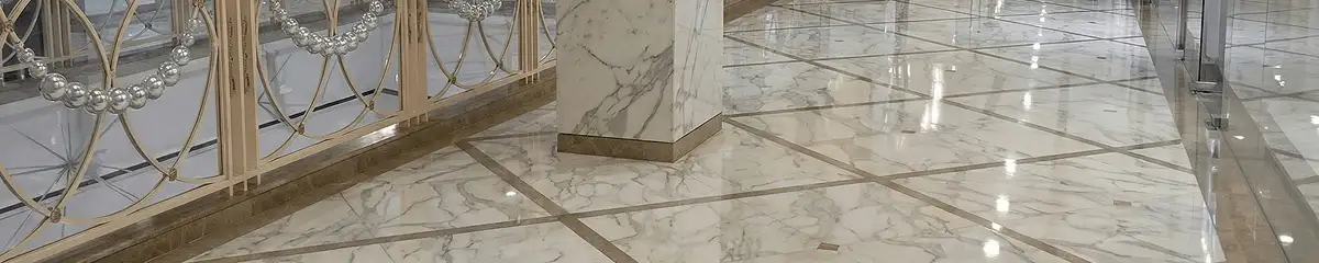 Beautiful marble floor professionally installed in Raleigh, NC
