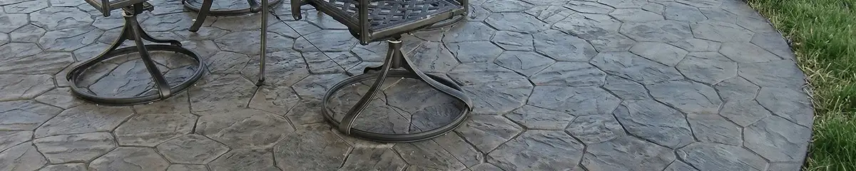 Garden relaxation area with professionally installed stone flooring in Raleigh NC